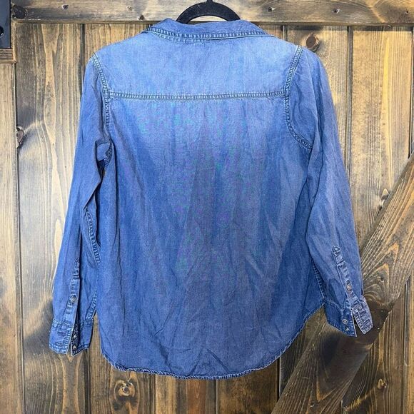 Sundance Larkes Tune Chambray Blouse - Picture 2 of 6